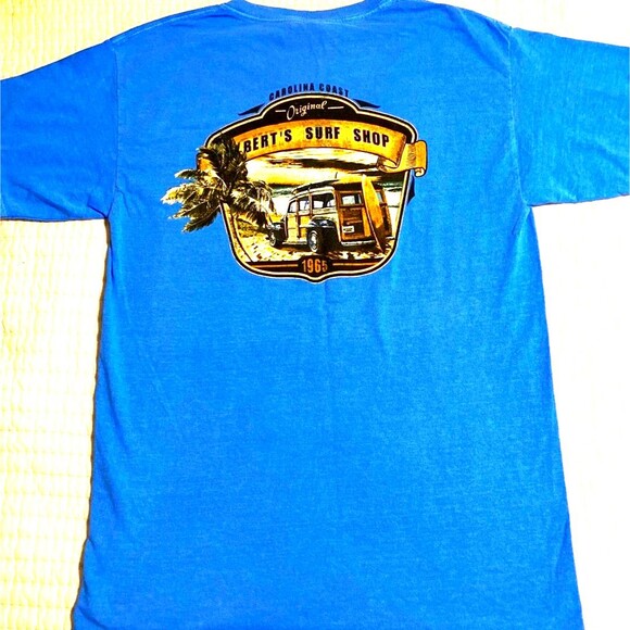 BERTS SURF SHOP Men's Tee NWT Large Beachwear Surfer Carolina Coast - Picture 2 of 5